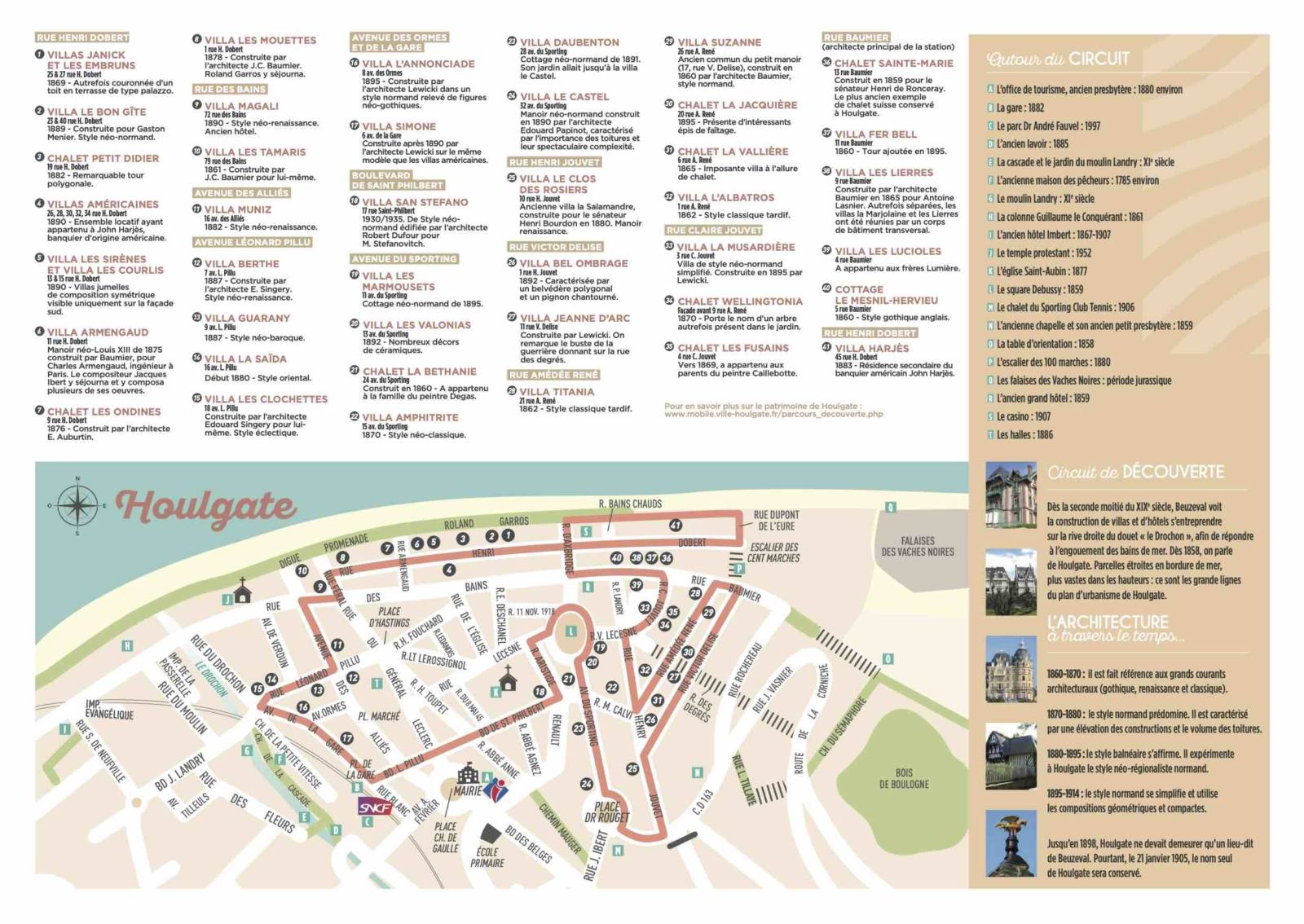 Circuit des villas d'Houlgate office de tourisme