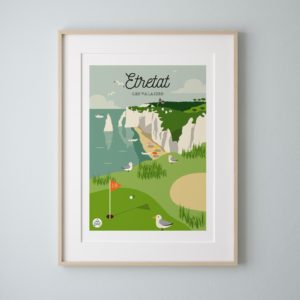 Affiche Etretat Les petits Yéyés